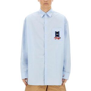 JW ANDERSON Patchwork Pocket Cotton Shirt Men AZURE Shirts